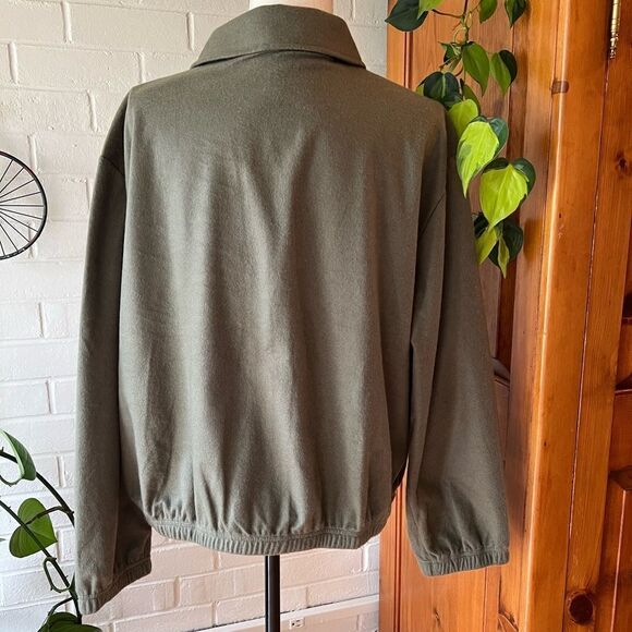 Sanctuary Breezy French Terry Jacket - Army green- XL fall spring - Picture 7 of 8
